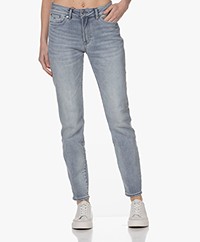 Denham Jolie Straight Jeans met Hoge Taille - Blauw