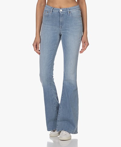 Denham Jane High-rise Flared Jeans - Lichtblauw