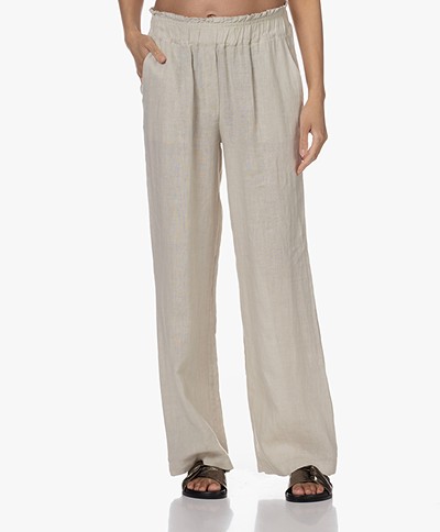 by-bar Robyn Loose-fit Linen Pants - Chalk