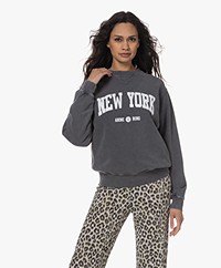 ANINE BING Ramona University New York Sweatshirt - Washed Black