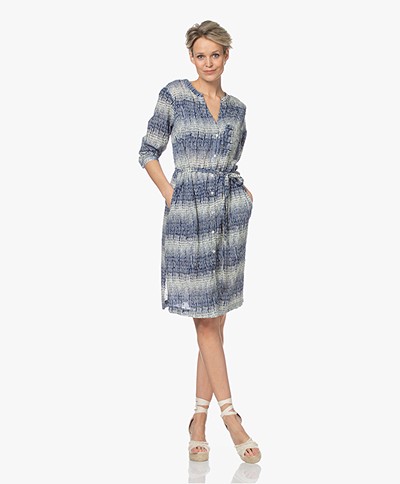 MKT Studio Reynan Printed Cotton Dress - Blue