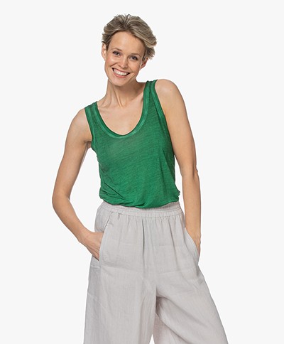 Majestic Filatures Washed Silk Top - Emerald