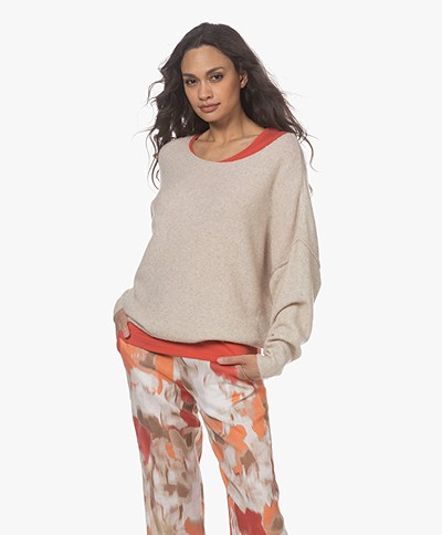 grey boat neck sweater