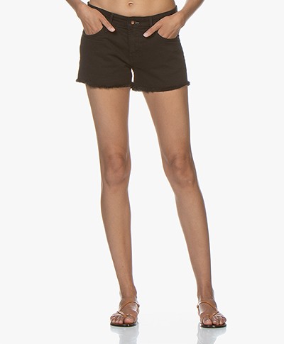 Denham Monroe Denim Shorts - Black