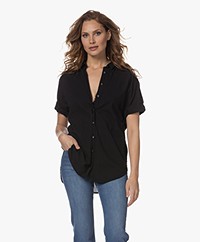 XÍRENA Channing  Cotton Shirt - Black