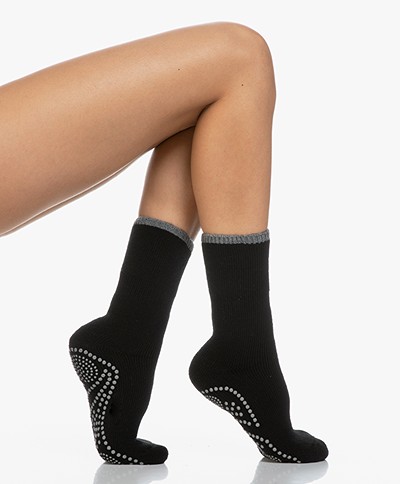 FALKE Cuddle Pads Non-slip Socks - Black/Grey