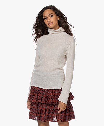 Belluna Caress Caress Cashmere Turtleneck Sweater - Sand