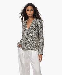 Zadig & Voltaire Tink Crêpe Bico Flowers Blouse - Vanille