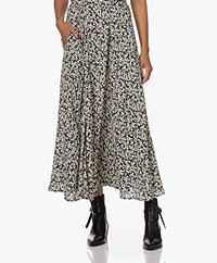 Zadig & Voltaire Joyo Crêpe Viscose Bico Flowers Rok - Vanille