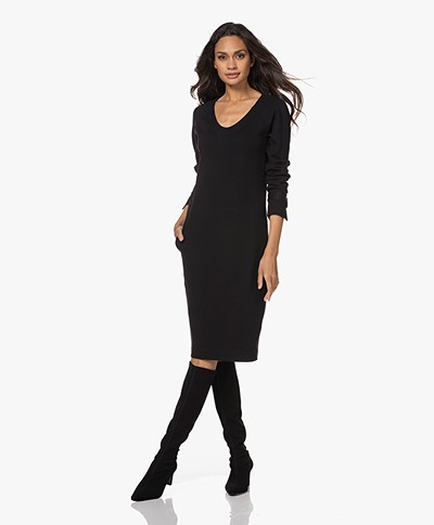 KYRA Renske Ponte Jersey Dress - Black