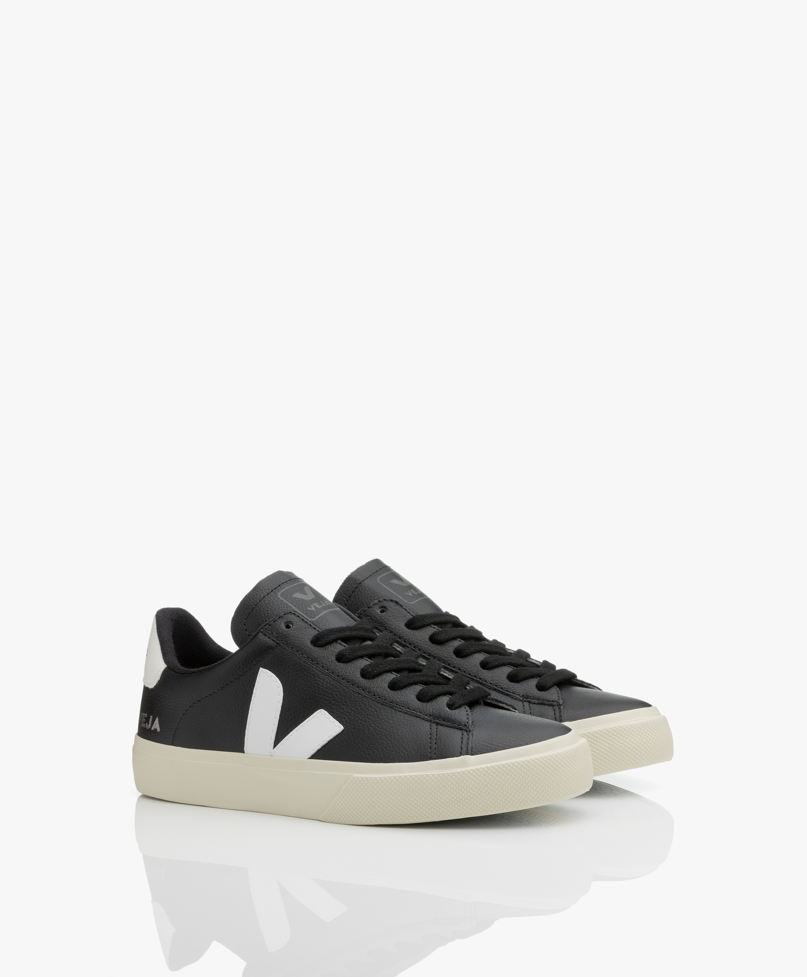 veja campo leather sneakers black