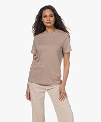 Resort Finest Cotton-Cashmere Relaxed T-shirt - Taupe