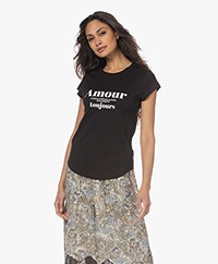 Zadig & Voltaire Skinny Amour Toujours T-shirt - Zwart