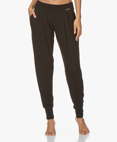 Calvin Klein Modal Pyjamabroek - Zwart 