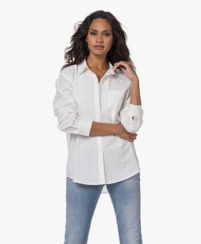 Rails Arlo Tencel Blend Poplin Shirt - White