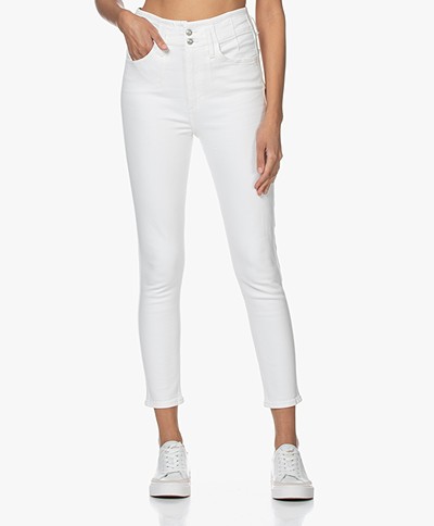 Rag & Bone Darted Ankle Skinny Jeans - Off-white