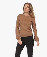 Plein Publique La Coeur Merino Wollen Trui - Chai Tea