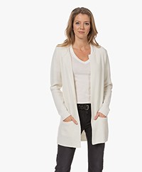 Sibin/Linnebjerg Mary Kort Vest in Merinomix - Off-white