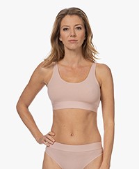 Wolford Beauty Cotton Rib Bralette - Poederroze