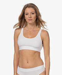 Wolford Beauty Cotton Rib Bralette - Pearl
