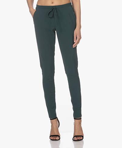 Woman By Earn Fae Tech Jersey Pants - Dark Green