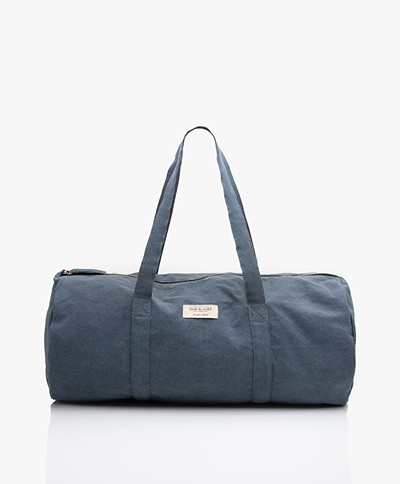 indi & cold Recycled Cotton Bowling Bag - Lead Blue
