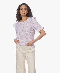 Josephine & Co Mia Broderie Anglaise Blouse - Lilac