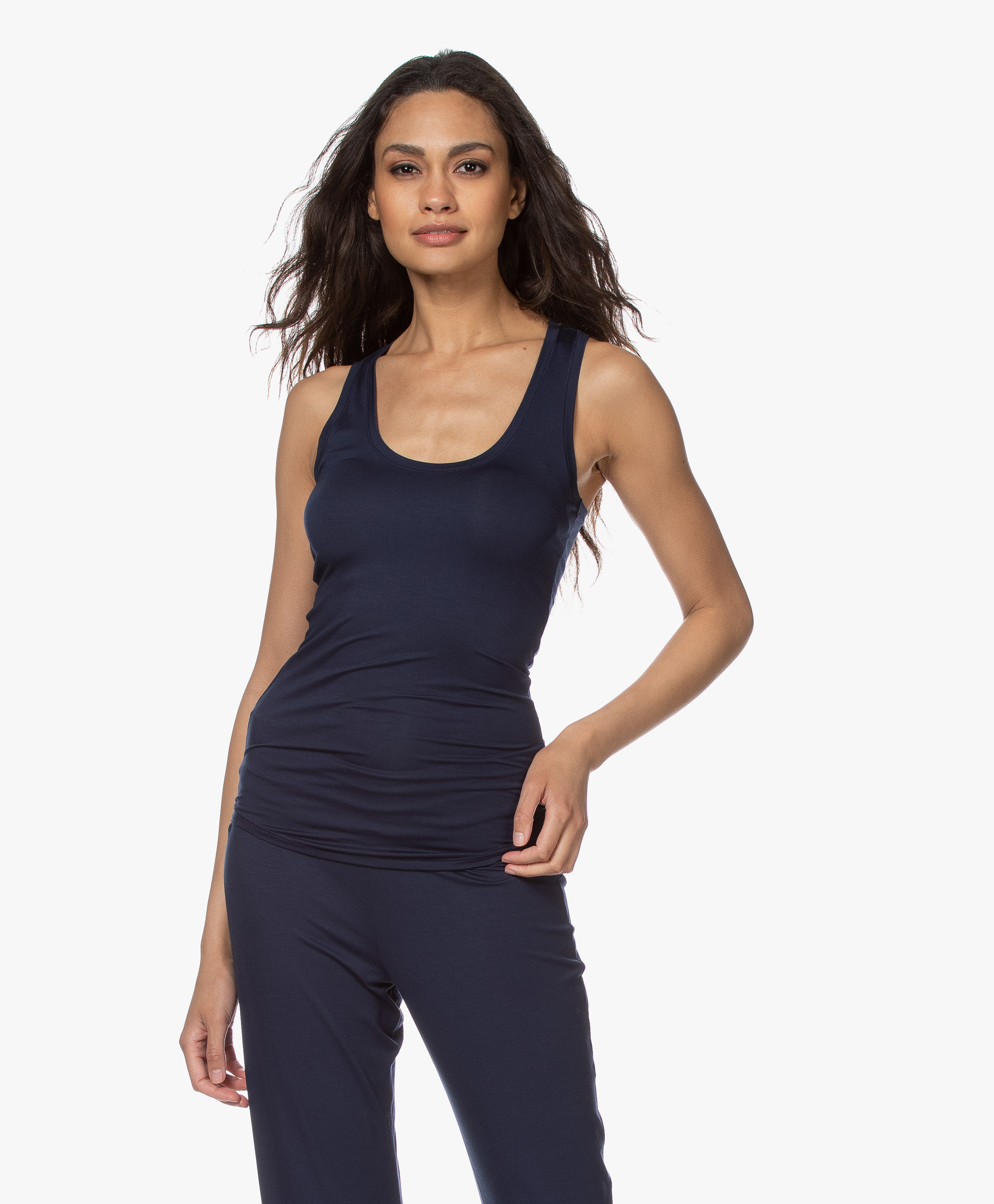 navy yoga top