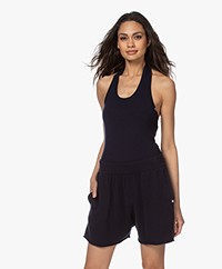 extreme cashmere N°137 Cashmere Gebreide Bodysuit - Navy 