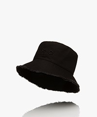 IRO Veneto Fringe Bucket Hat - Zwart