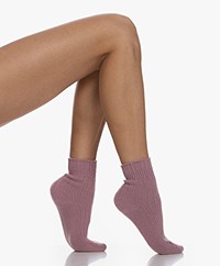 FALKE Wool-Cashmere Blend Bed Socks - Brick