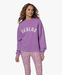 Deblon Sports Claire Print Logo Sweater - Lilac