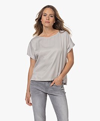 Drykorn Somia Cupro Blend Blouse - Grey