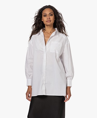Josephine & Co Timme Oversized Cotton Shirt - White