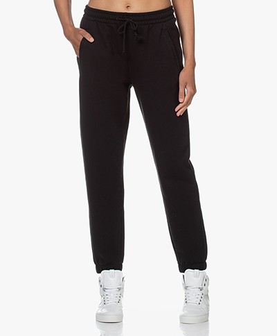 Drykorn Once French Terry Cotton Sweatpants - Black