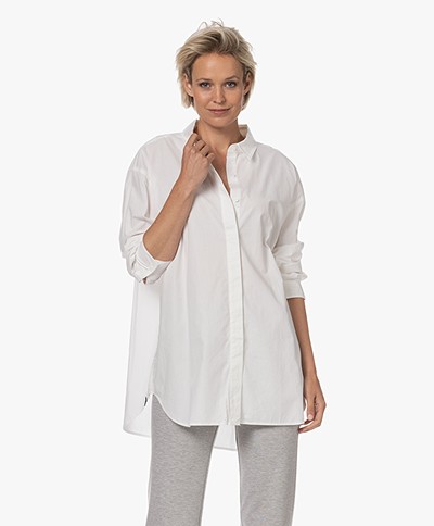 Denham Olivia Cotton Poplin Shirt - White