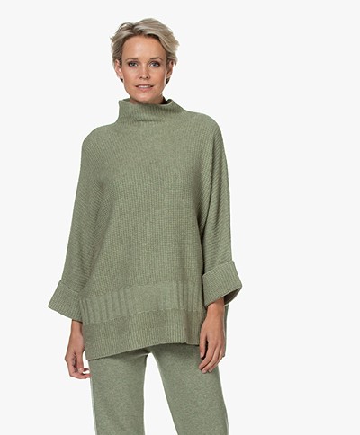 Repeat Oversized Wool and Cashmere Sweater - Sage