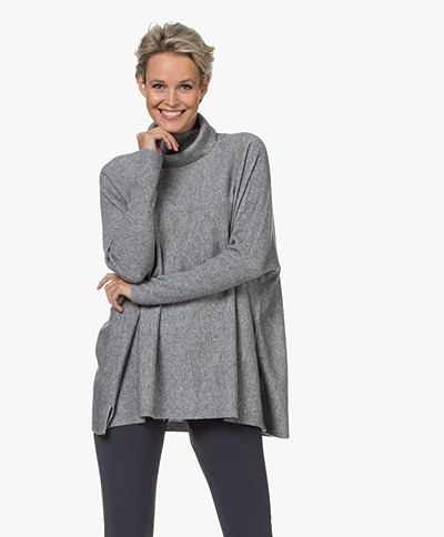 Repeat Wool and Organic Cashmere Sweater - Light Grey