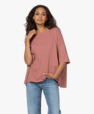 Bassike Slouch Side Step T-shirt - Canyon Clay
