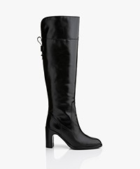 See by Chloé Over The Knee Leather Boots - Black