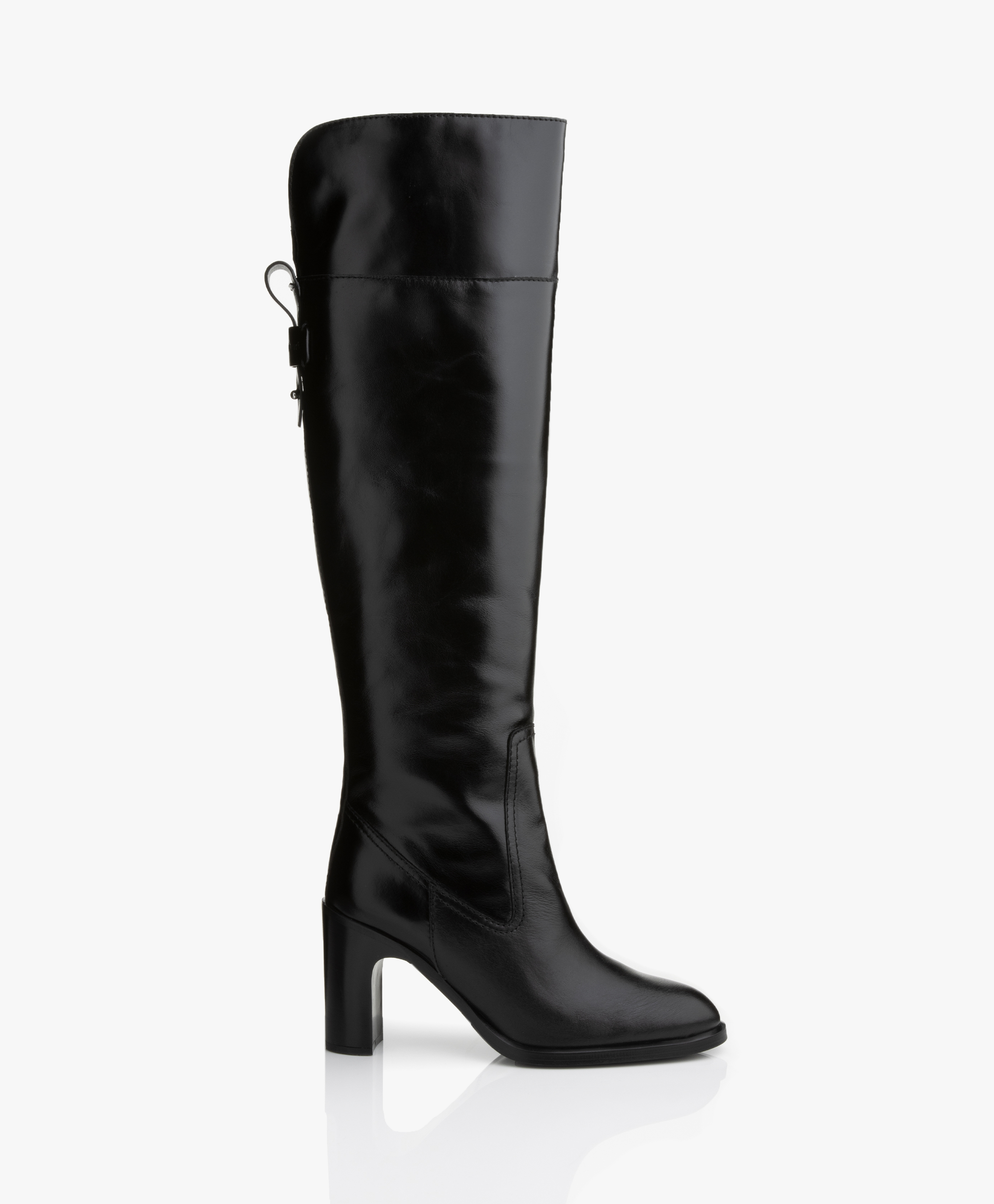 See by Chloé Over The Knee Leather Boots - Black - sb37024a 999