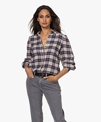 Rails Angelica Checkered Flannel Blouse - Amond/Pink/Navy