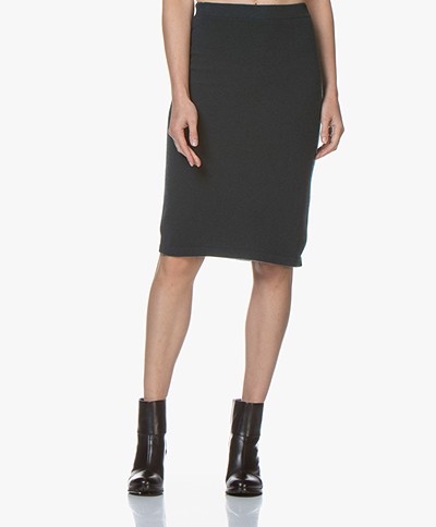 Repeat Cashmere Knitted Skirt - Algae