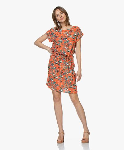 Marie Sixtine Delphy Dress with Print - Sea