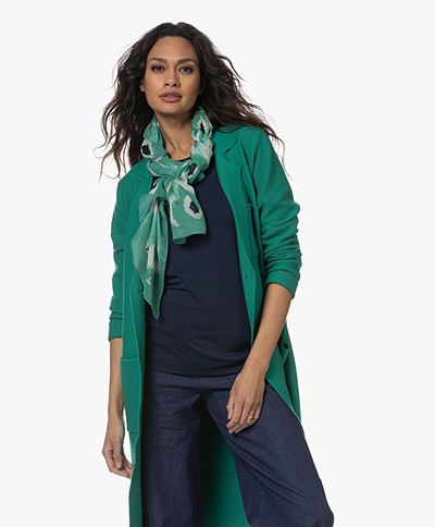 KYRA Mia Tie-Dye Print Modal Sjaal - Vivid Green