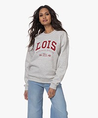 Lois Jeans Lio Logo Sweatshirt - Light Grey Melange