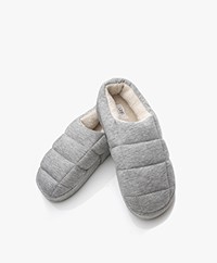 Skin Quilted Clog Slippers - Heather Grey