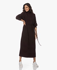 extreme cashmere N°209 Attraction Cashmere Maxi Coljurk - Plum 