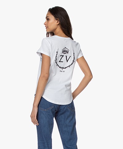 Zadig & Voltaire Aretha ZV Crown T-shirt - Wit