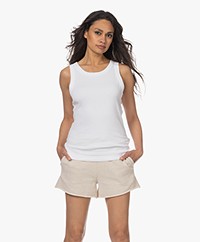 Michael Stars Paloma Wide Binding Tanktop - Wit